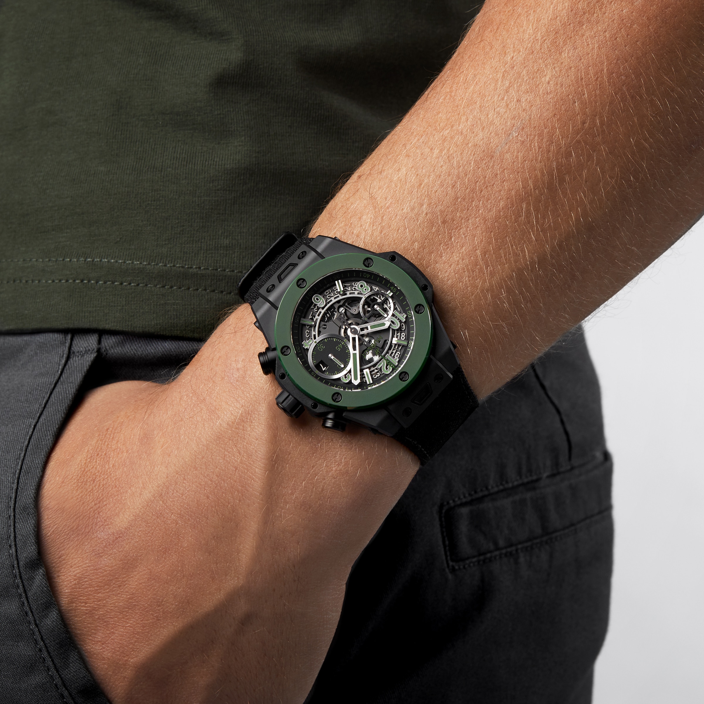 Hublot green shop watch price