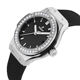 Hublot Classic Fusion Titanium Diamonds 33mm Ladies Watch Black