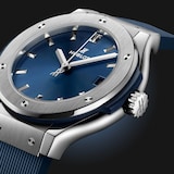 Hublot Classic Fusion Titanium Blue 33mm Ladies Watch