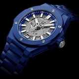 Hublot Big Bang Integrated Time Only Blue Indigo Ceramic 40mm Limited Edition Mens Watch Grey
