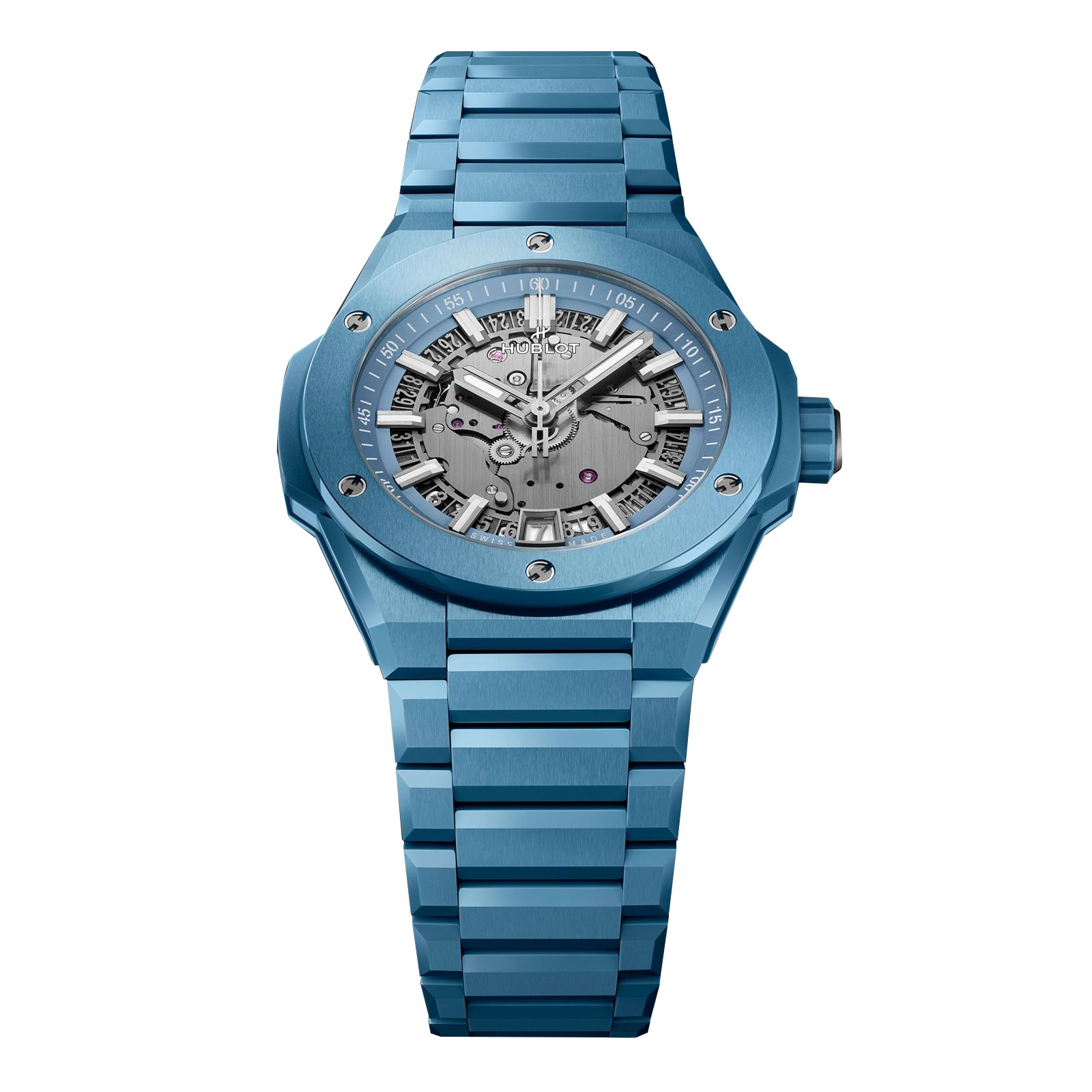 Hublot Big Bang Integrated Time Only Sky Blue Ceramic 40mm Limited Edition Mens Watch Grey Hublot Big Bang Integrated Time Only Sky Blue Ceramic 40mm Limited Edition Mens Watch Grey