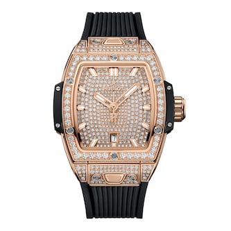 Hublot Spirit Of Big Bang King Gold Full Pave 32mm Unisex Watch Hublot Spirit Of Big Bang King Gold Full Pave 32mm Unisex Watch