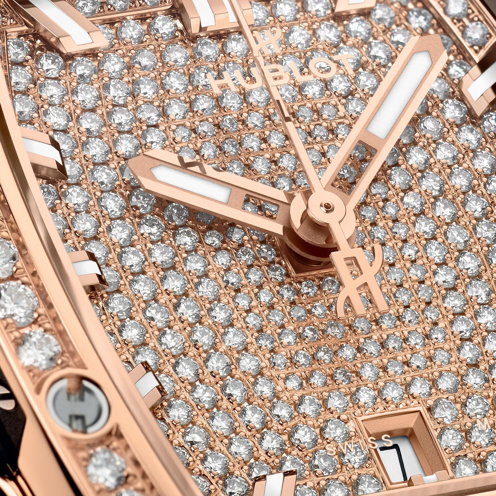 Hublot Spirit Of Big Bang King Gold Full Pave 32mm Unisex Watch