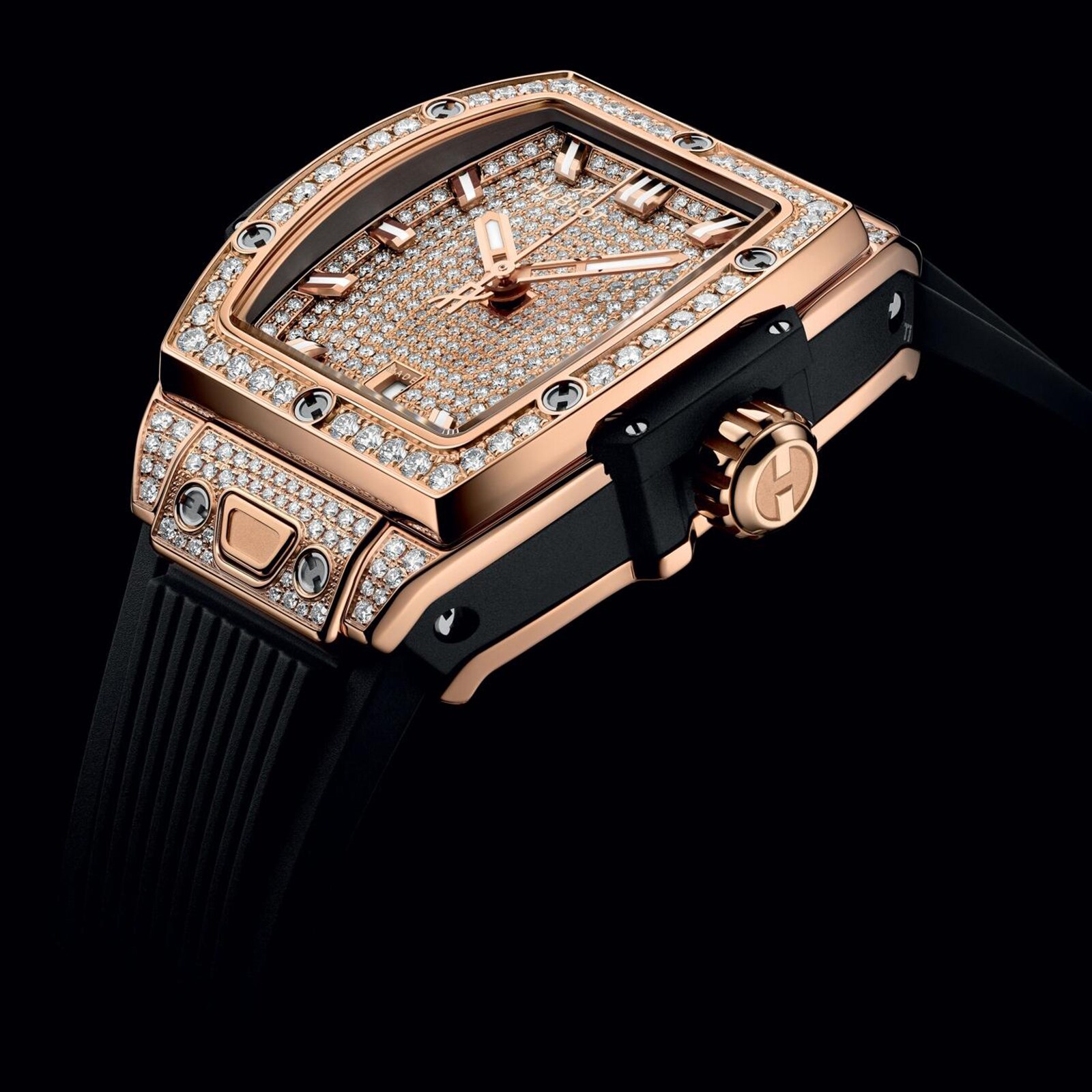 Hublot Spirit Of Big Bang King Gold Full Pave 32mm Unisex Watch