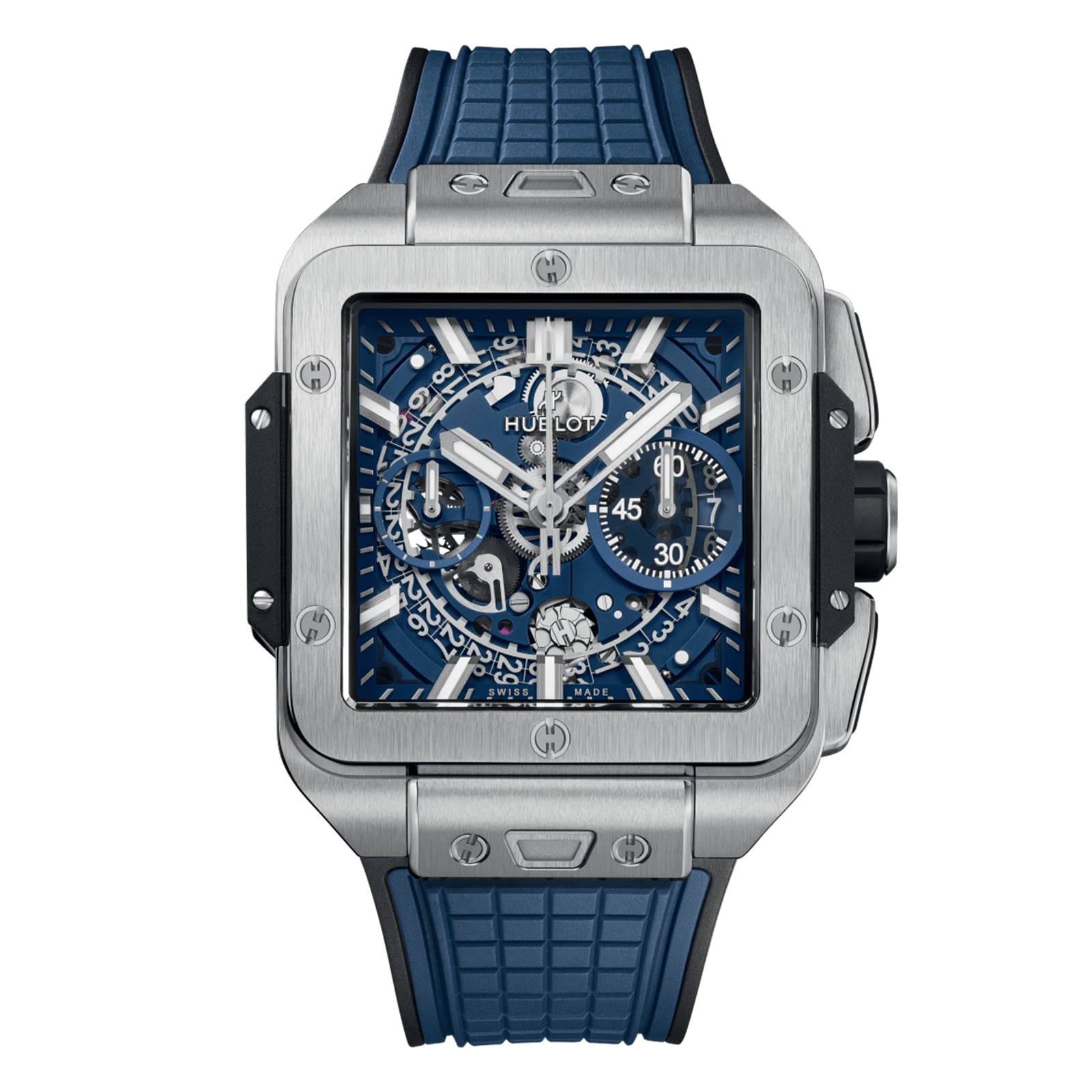 Hublot Square Bang Unico Titanium Blue 42mm Mens Watch