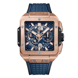 Hublot Square Bang Unico King Gold Blue 42mm Mens Watch Hublot Square Bang Unico King Gold Blue 42mm Mens Watch