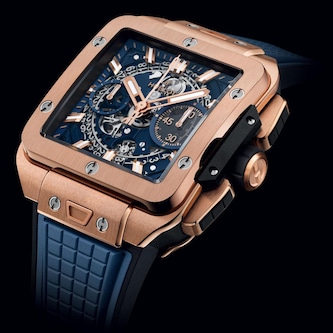 Hublot Square Bang Unico King Gold Blue 42mm Mens Watch Hublot Square Bang Unico King Gold Blue 42mm Mens Watch