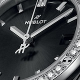 Hublot Classic Fusion Titanium Diamonds 29mm Ladies Watch Black