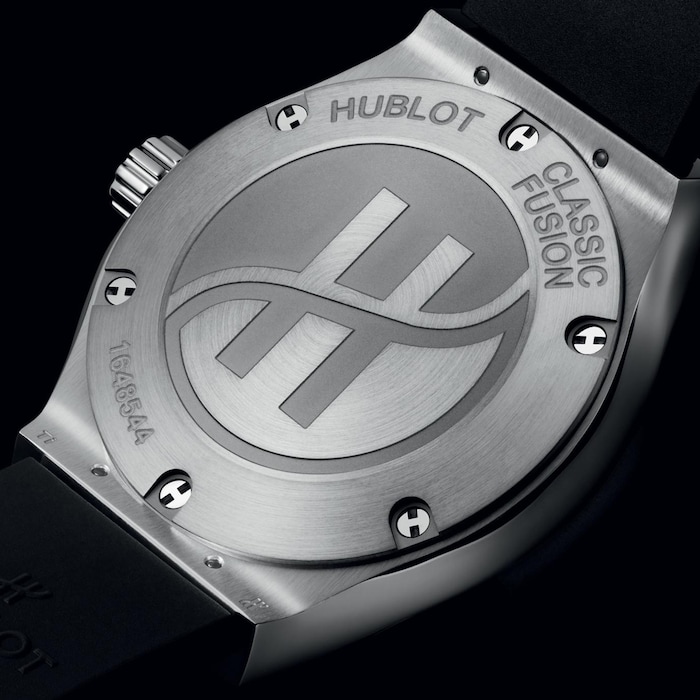 Hublot Classic Fusion Titanium Diamonds 29mm Ladies Watch Black