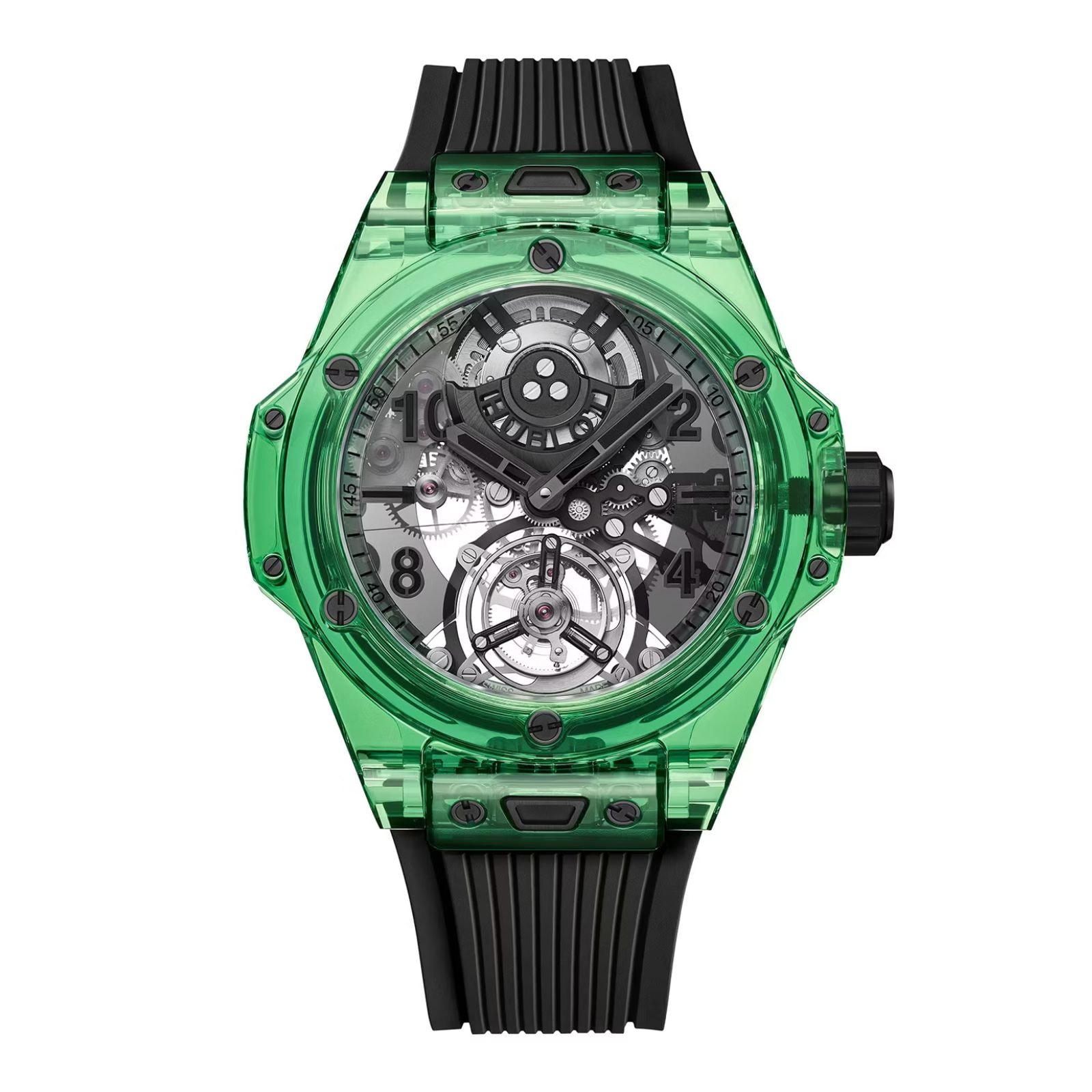 Hublot Big Bang Tourbillon Automatic Green Saxem 44mm Limited Edition Mens Watch