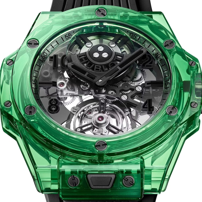 Hublot Big Bang Tourbillon Automatic Green Saxem 44mm Limited Edition Mens Watch