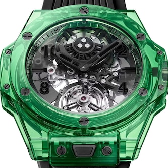 Hublot Big Bang Tourbillon Automatic Green Saxem 44mm Limited Edition Mens Watch Hublot Big Bang Tourbillon Automatic Green Saxem 44mm Limited Edition Mens Watch