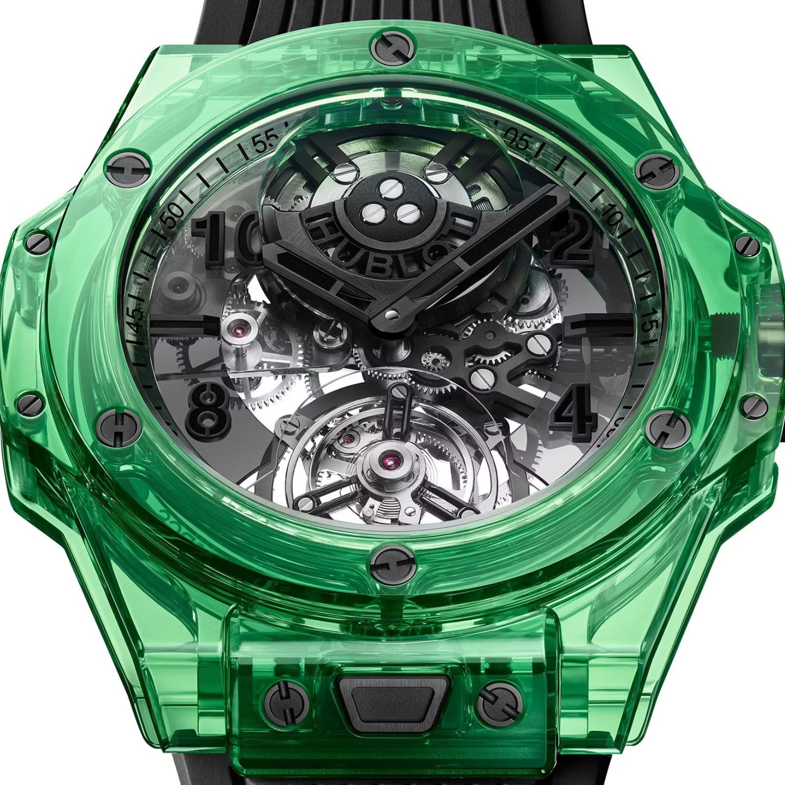 Hublot Big Bang Tourbillon Automatic Green Saxem 44mm Limited Edition Mens Watch
