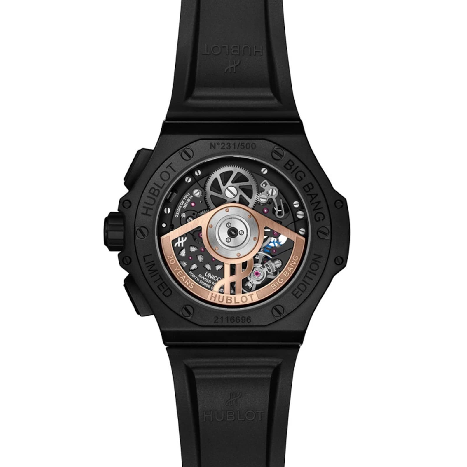 Hublot Big Bang 20th Anniversary Limited Edition 43mm Ceramic Mens Watch