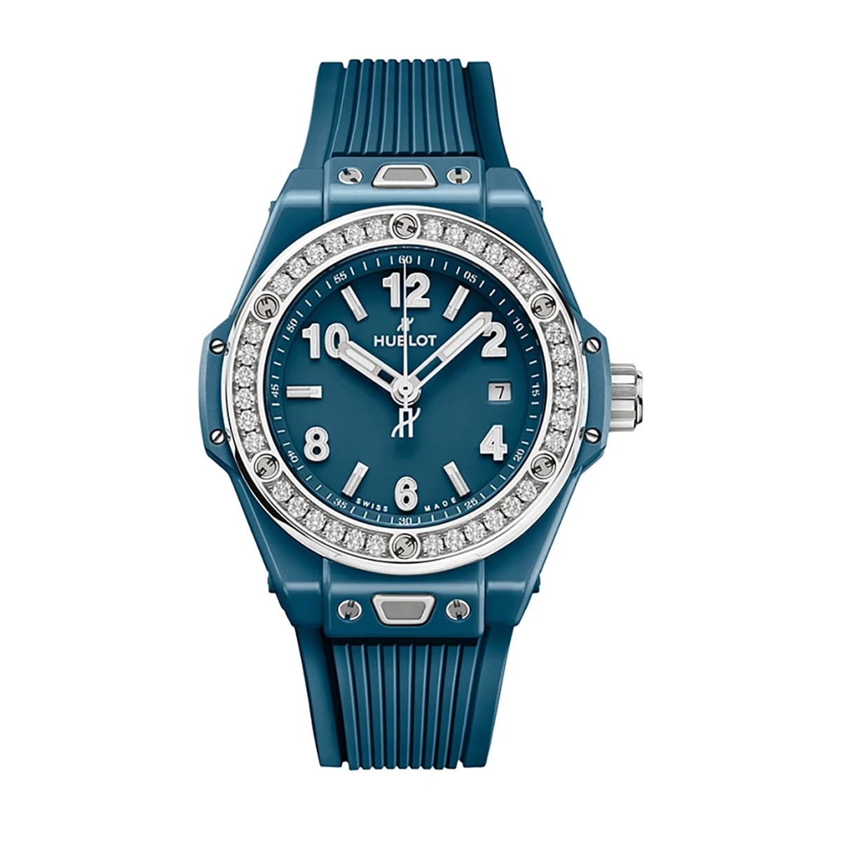 Hublot One Click Petrol Blue Ceramic Diamonds 33mm Hublot One Click Petrol Blue Ceramic Diamonds 33mm