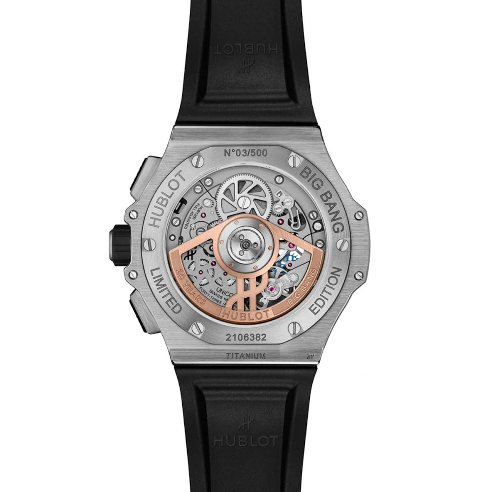 Hublot Big Bang 20th Anniversary Limited Edition 43mm Titanium Mens Watch