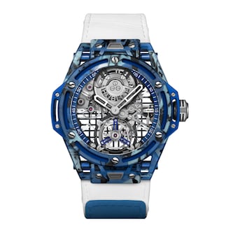 Hublot Big Bang Tourbillon Novak Djokovic Goat Edition 44mm Mens Watch Blue