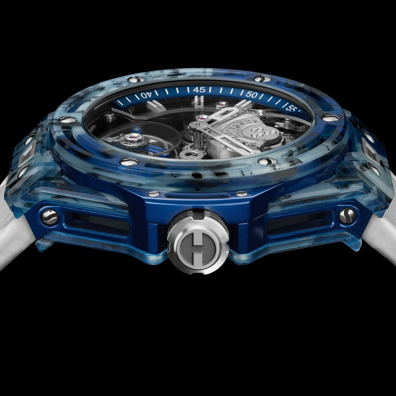 Hublot Big Bang Tourbillon Novak Djokovic Goat Edition 44mm Mens Watch Blue