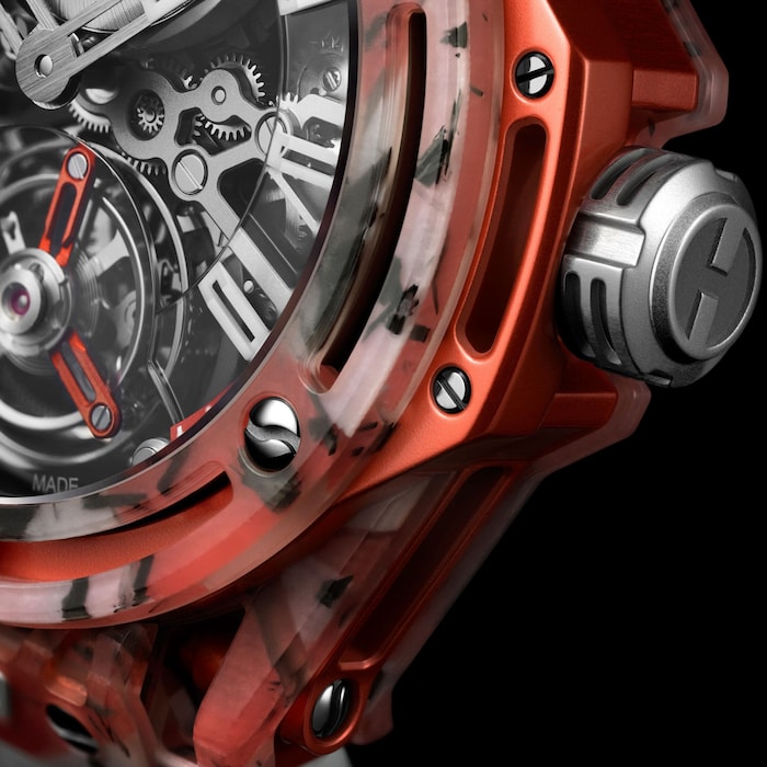 Hublot Big Bang Tourbillon Novak Djokovic Goat Edition 44mm Mens Watch Orange