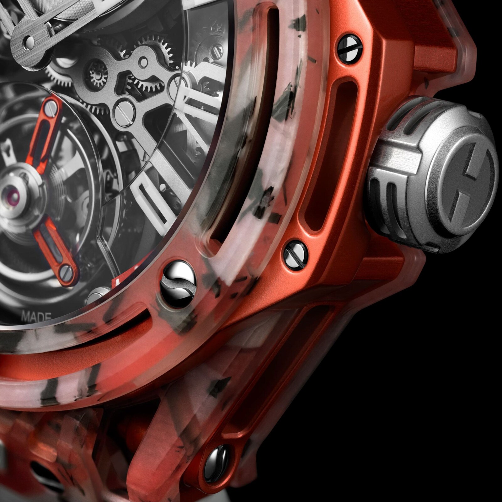 Hublot Big Bang Tourbillon Novak Djokovic Goat Edition 44mm Mens Watch Orange