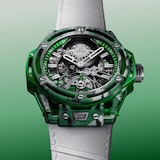 Hublot Big Bang Tourbillon Novak Djokovic Goat Edition 44mm Mens Watch Green