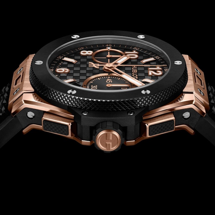 Hublot Big Bang Original Unico King 43mm Mens Watch Gold Ceramic