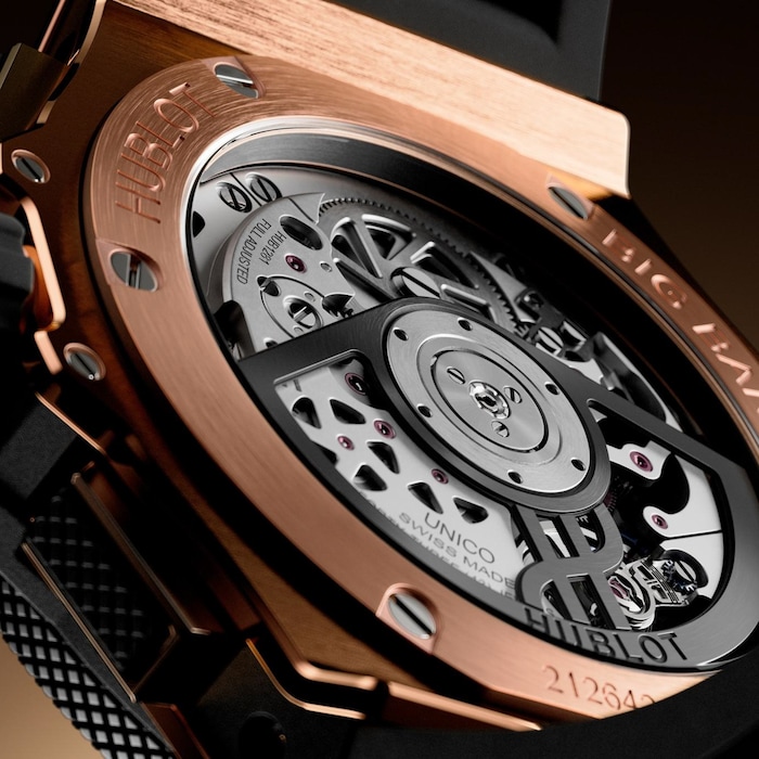 Hublot Big Bang Original Unico King 43mm Mens Watch Gold Ceramic