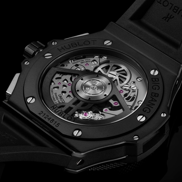 Hublot Big Bang Original Unico 43mm Mens Watch Black Magic