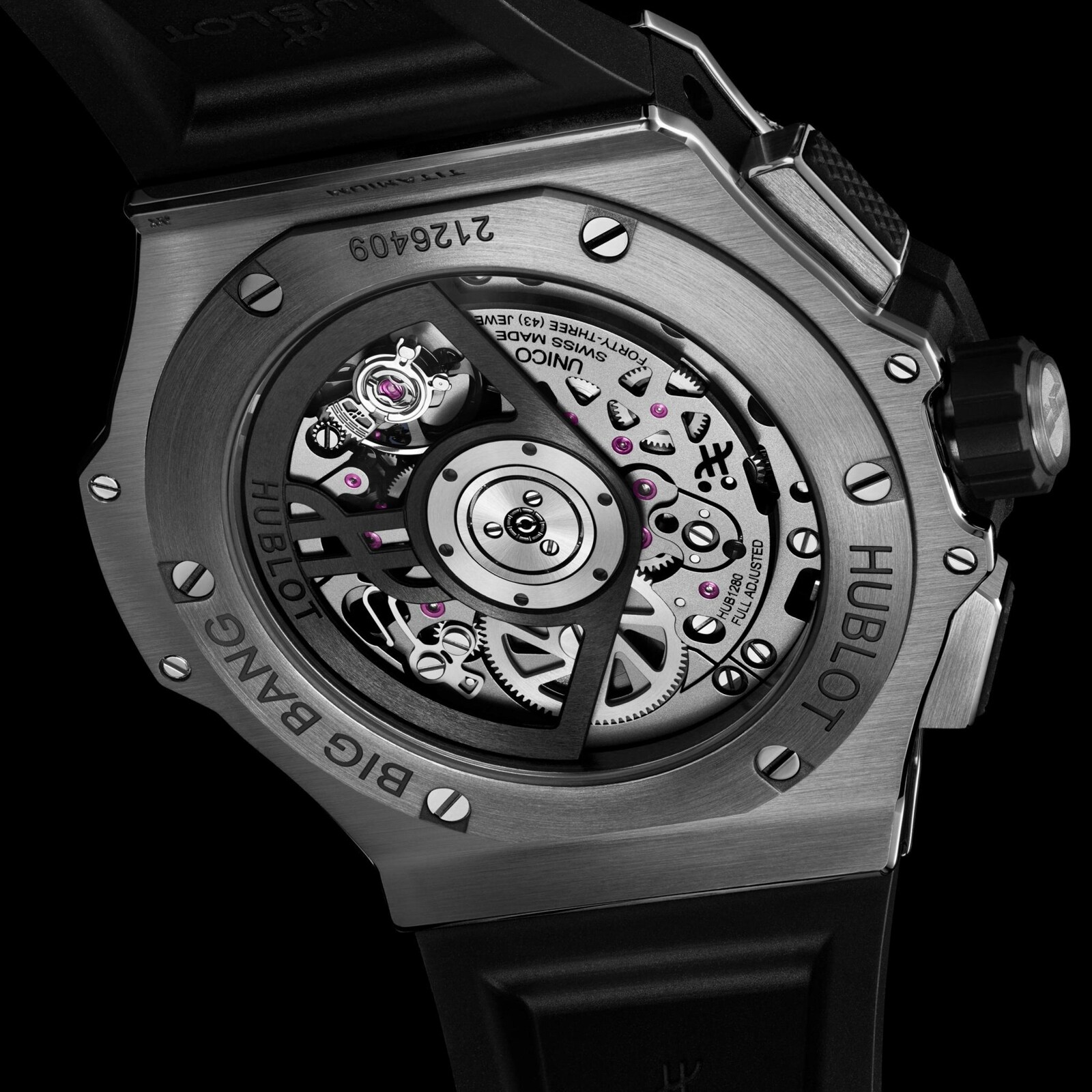 Hublot Big Bang Original Unico Titanium Ceramic 43mm Mens Watch Black