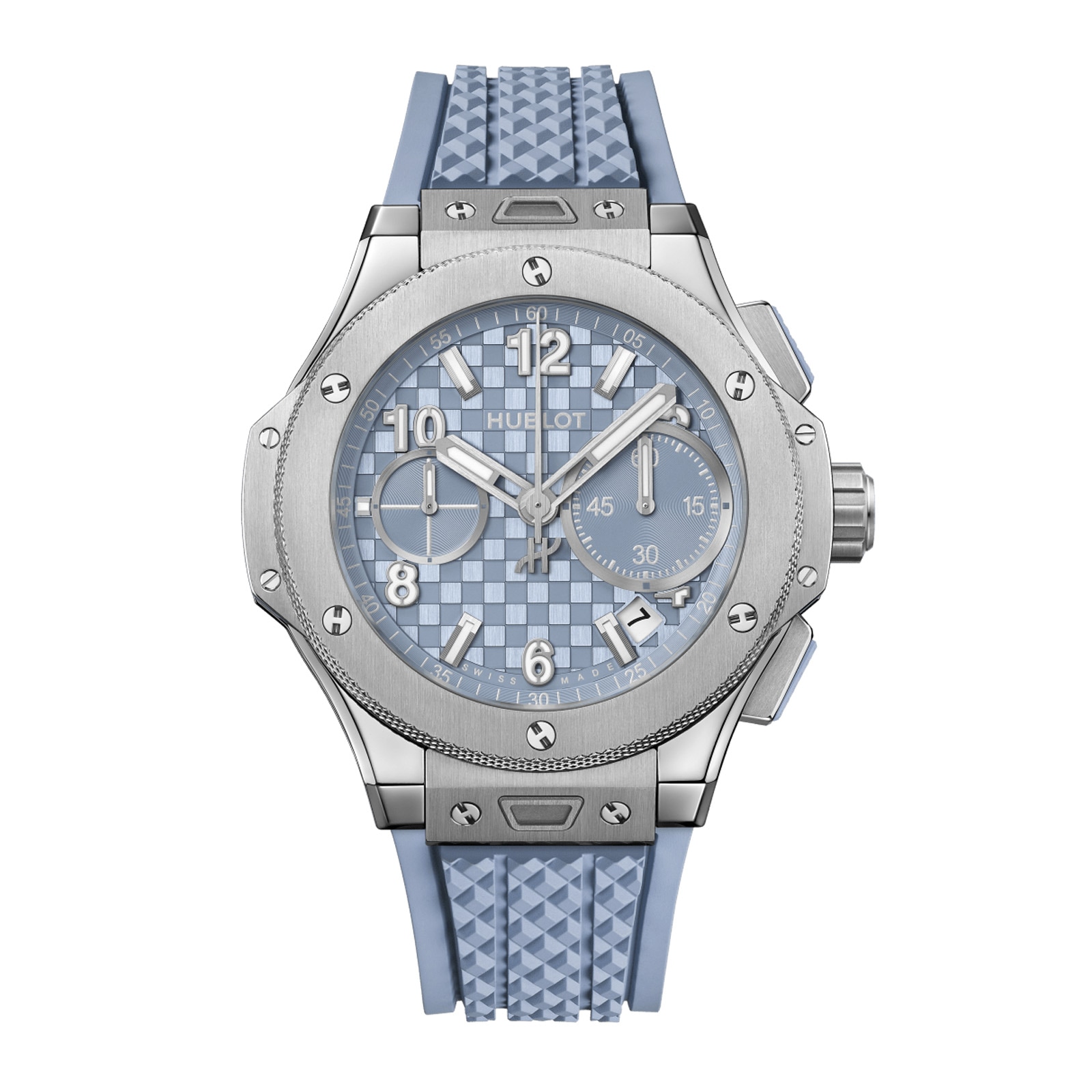 Hublot Big Bang Original Unico Titanium 43mm Mens Watch Coal Blue