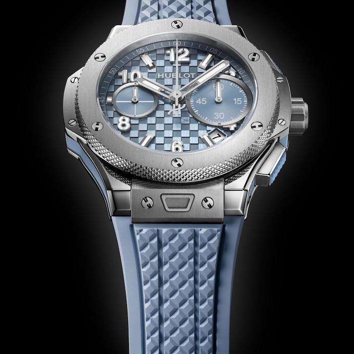 Hublot Big Bang Original Unico Titanium 43mm Mens Watch Coal Blue