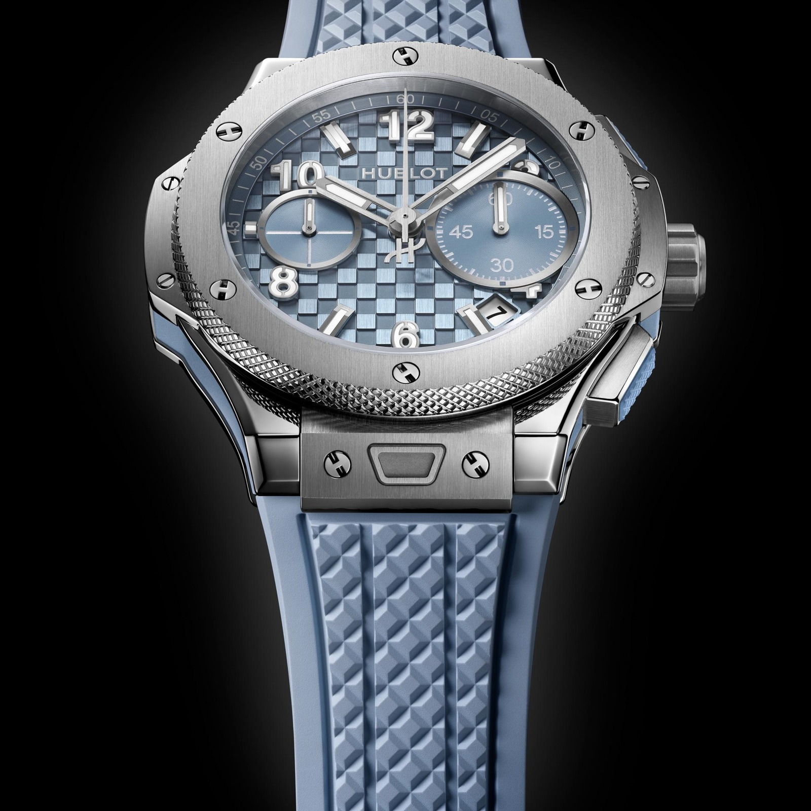 Hublot Big Bang Original Unico Titanium 43mm Mens Watch Coal Blue