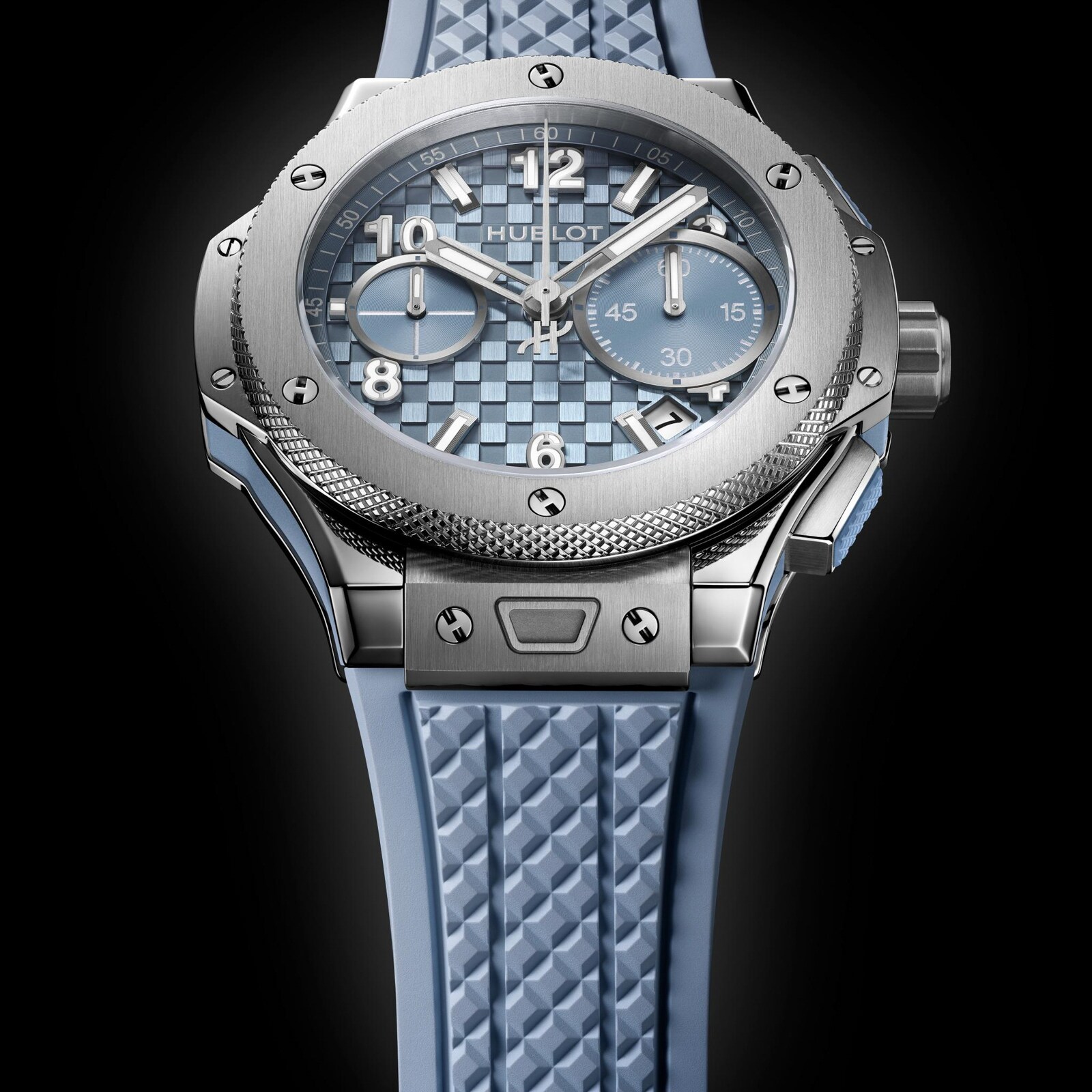 Hublot Big Bang Original Unico Titanium 43mm Mens Watch Coal Blue