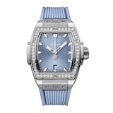 Hublot Spirit of Big Bang Steel Diamonds 32mm Mens Watch Coal Blue