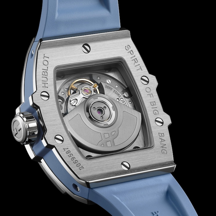 Hublot Spirit of Big Bang Steel Diamonds 32mm Mens Watch Coal Blue