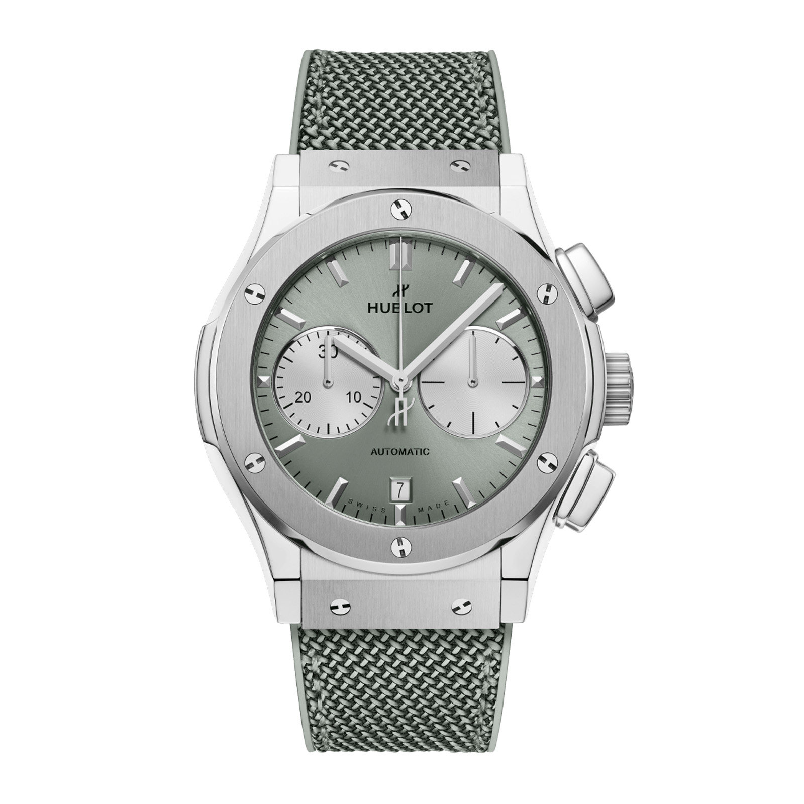 Hublot Classic Fusion Chronograph Titanium 45mm Mens Watch Sage Green