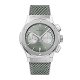 Hublot Classic Fusion Chronograph Titanium 45mm Mens Watch Sage Green
