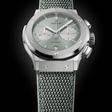 Hublot Classic Fusion Chronograph Titanium 45mm Mens Watch Sage Green