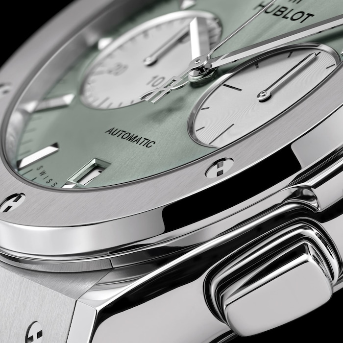 Hublot Classic Fusion Chronograph Titanium 45mm Mens Watch Sage Green