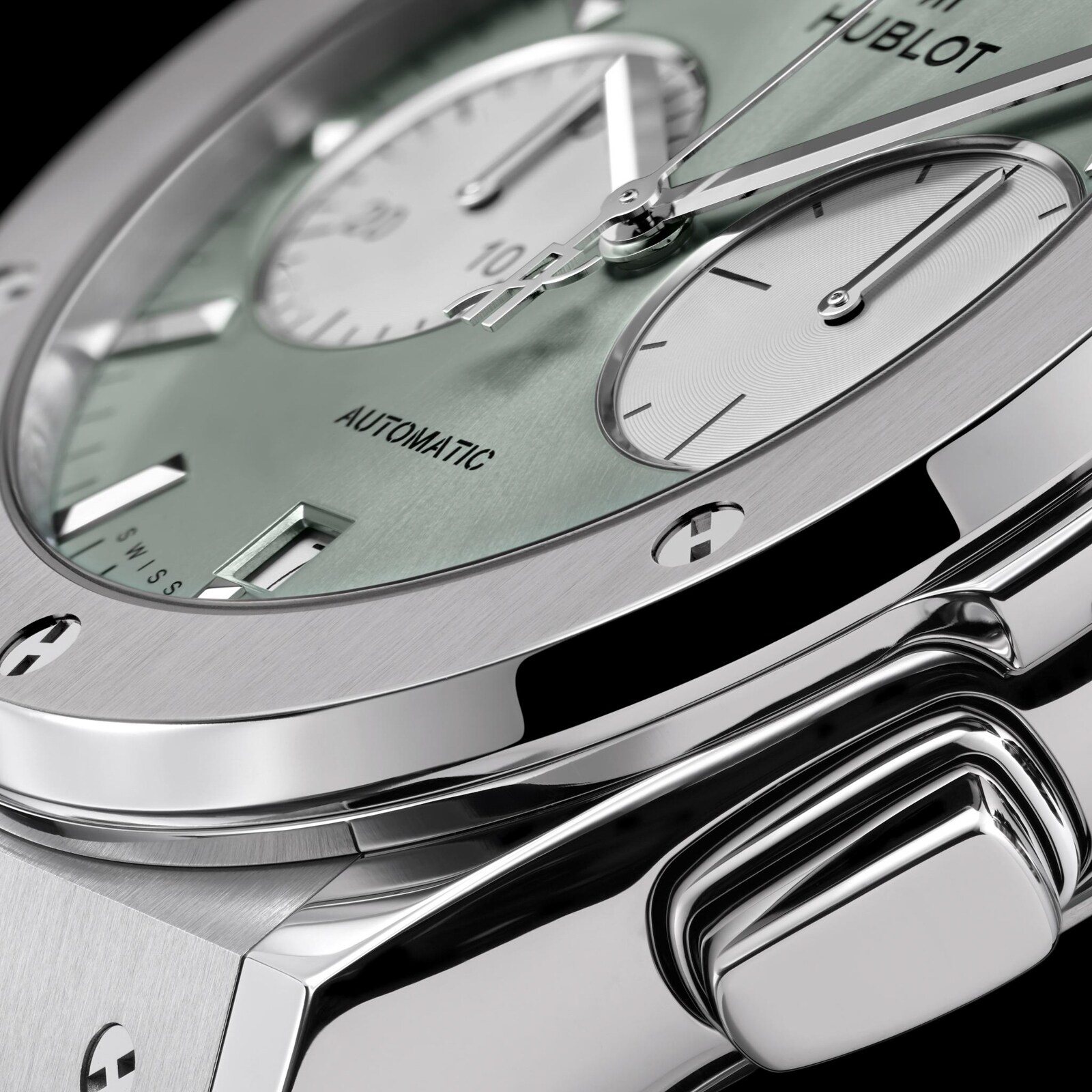 Hublot Classic Fusion Chronograph Titanium 45mm Mens Watch Sage Green