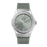 Hublot Classic Fusion Titanium 42mm Mens Watch Sage Green