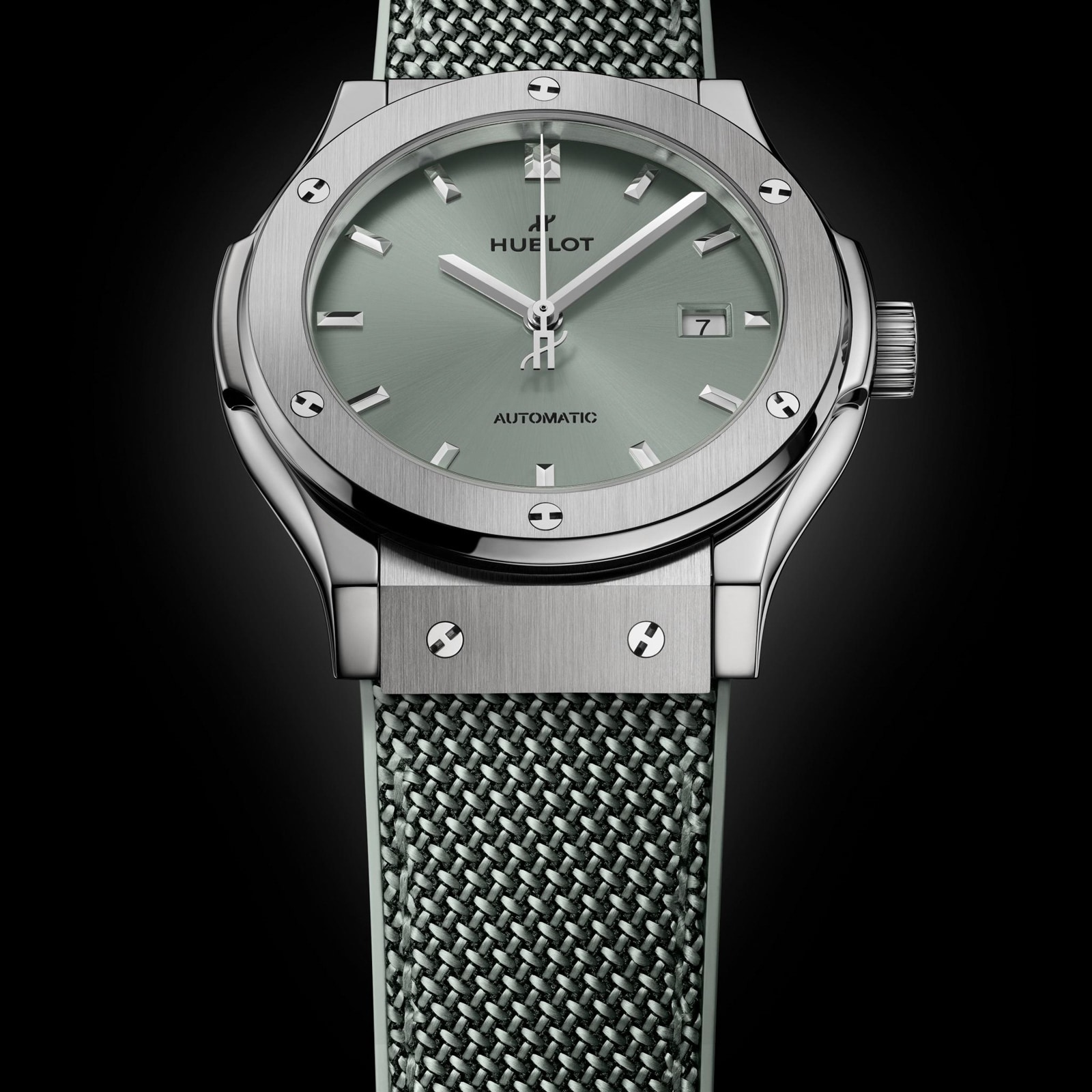 Hublot Classic Fusion Titanium 42mm Mens Watch Sage Green Hublot Classic Fusion Titanium 42mm Mens Watch Sage Green