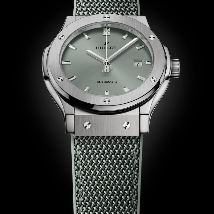 Hublot Classic Fusion Titanium 42mm Mens Watch Sage Green