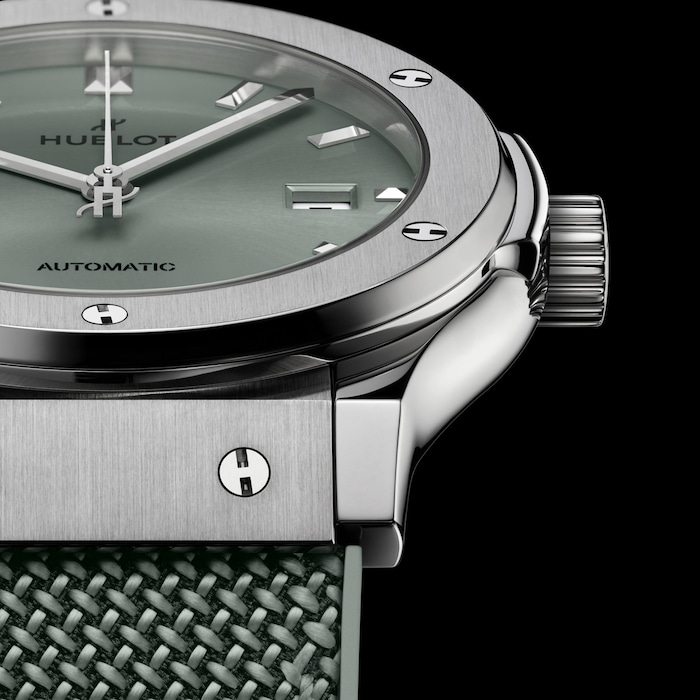 Hublot Classic Fusion Titanium 42mm Mens Watch Sage Green