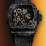 Hublot Spirit Of Big Bang Year Of The Horse Frosted Carbon 42mm Mens Watch Black