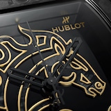 Hublot Spirit Of Big Bang Year Of The Horse Frosted Carbon 42mm Mens Watch Black