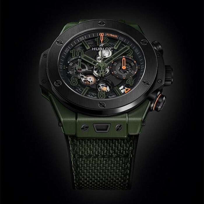 Hublot Big Bang Reloaded 44mm Mens Watch Dark Green Ceramic