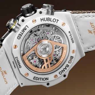Hublot Big Bang Reloaded Kylian Mbappé Limited Edition 44mm Mens Watch White Ceramic