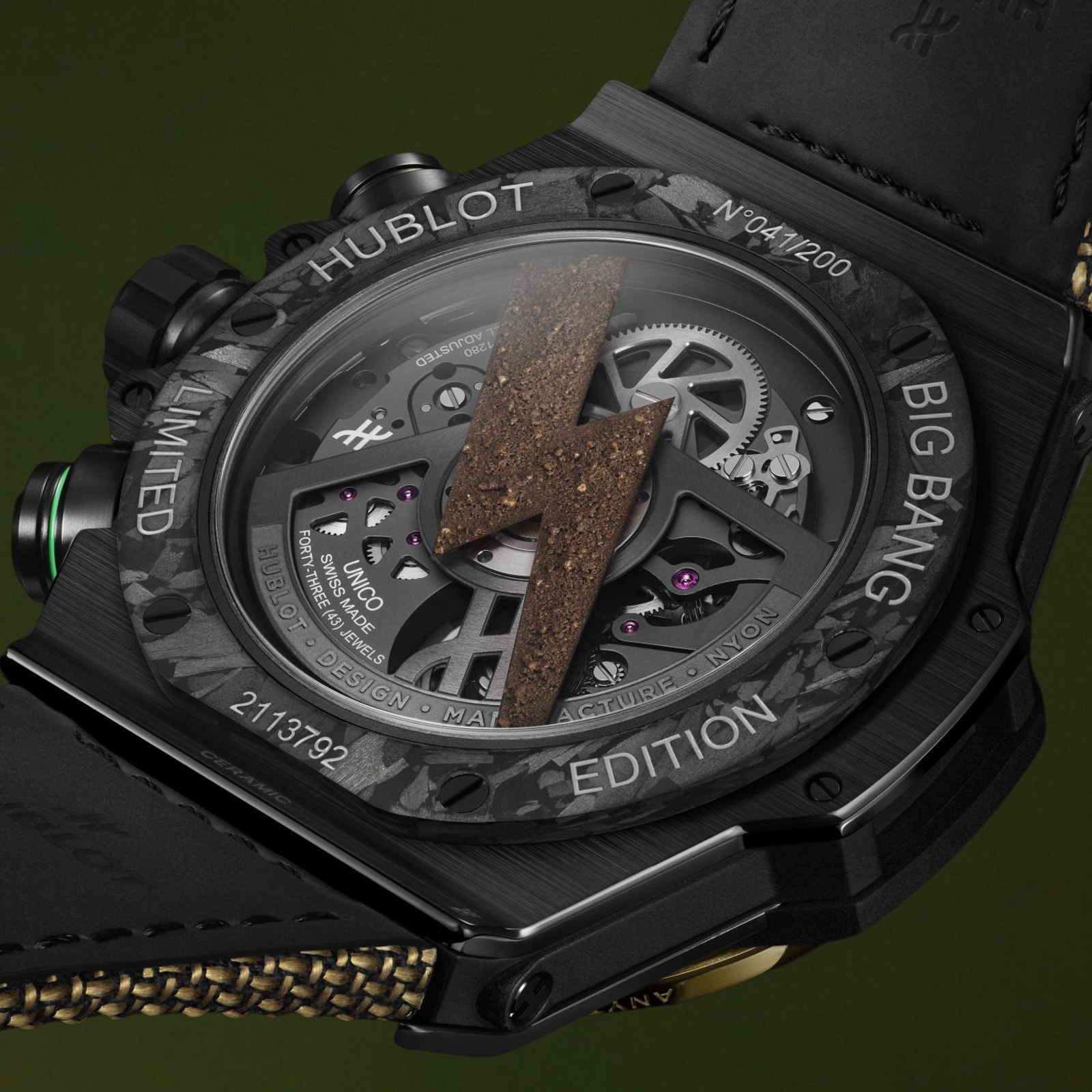 Hublot Big Bang Reloaded Usain Bolt Limited Edition 44mm Mens Watch Ceramic Carbon