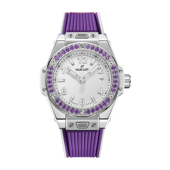 Hublot Big Bang Joyful Steel Purple 33mm Ladies Watch